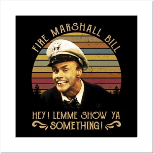 vintage style Fire Marshall Bill Posters and Art